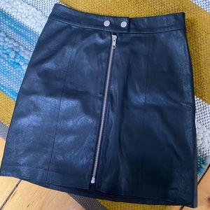 Vegan Leather Mini Skirt